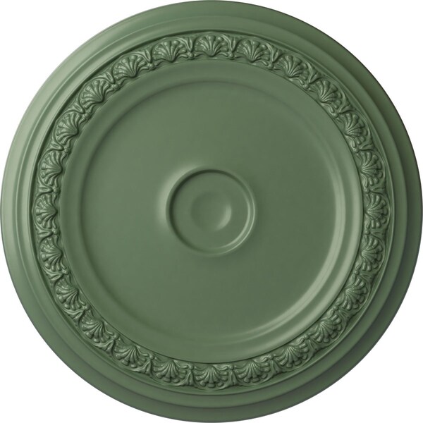 Ekena Millwork Carlsbad Ceiling Medallion (Fits Canopies up to 5 1/2"), 31 1/8"OD x 1 1/2"P, Athenian Green CM31CAAGF - main
